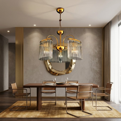 Kroonluchter plafondlamp slaapkamerlamp Kroonluchter goud nieuw