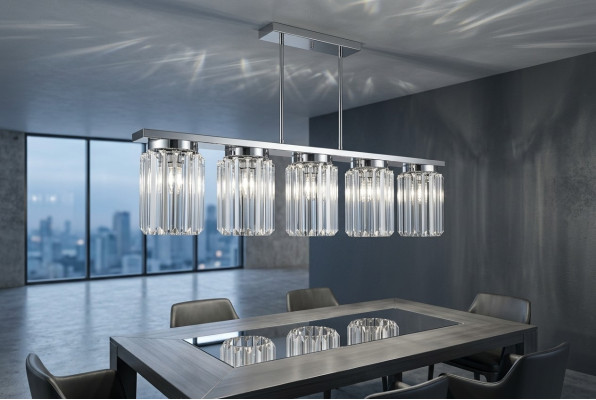 Kroonluchter nieuw grijs woonkamer hanglamp lamp hanglamp decoratie