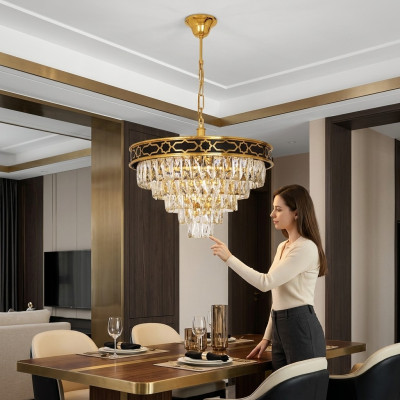 Kroonluchter woonkamer plafondlamp hanglamp kristallen lamp nieuw