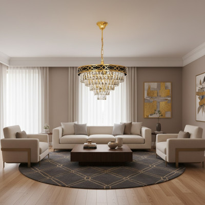 Kroonluchter woonkamer plafondlamp hanglamp kristallen lamp nieuw