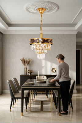 Kroonluchter woonkamer lamp Eettafellamp nieuw Luxe slaapkamer