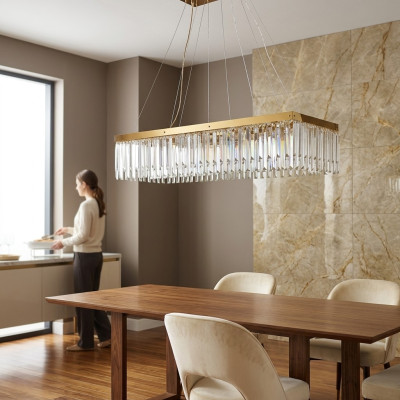 Kroonluchter Luxe Hanger Verlichting Lamp Kristal Plafondlamp Goud