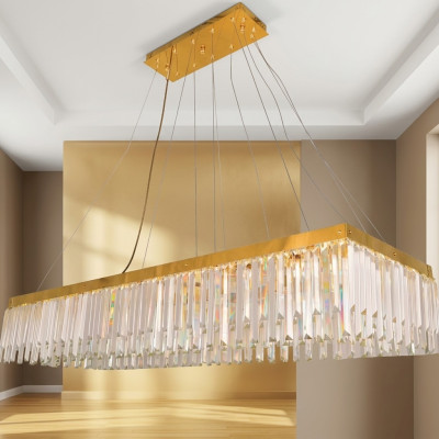 Kroonluchter Luxe Hanger Verlichting Lamp Kristal Plafondlamp Goud