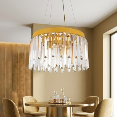 Kroonluchter Luxe Plafondlamp antiek Eiken Kristalverlichting Lampen Art Nouveau
