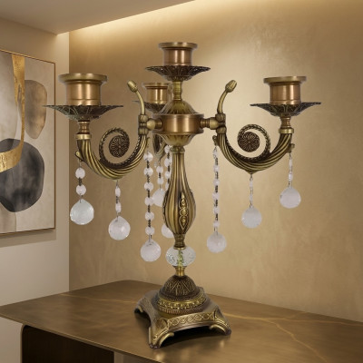 Tafellamp nachtkastlamp luxe lamp kaarsenhouder vorm tafellampen
