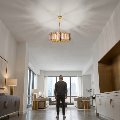 Kroonluchter Moderne plafondlamp Woonkamer plafondlamp Gouden lamp