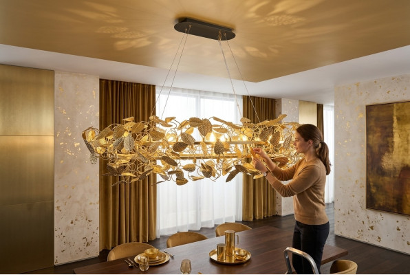 Plafondlamp Goud Woonkamer Hanglamp Plafondlamp Materiaal Brons