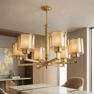 Kroonluchter stijl Moderne Woonkamerlamp mooi Goud nieuw Slaapkamer