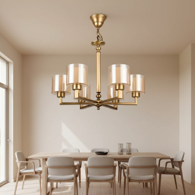 Plafondlamp Woonkamer Plafondverlichting Lichtscherm Kroonluchter Glas Luxe