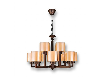 Plafondlamp Goudkleurige Prachtige plafondluster Glas Woonkamer