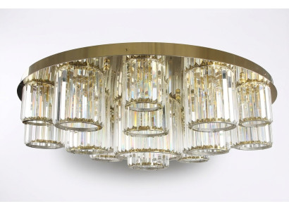 Ronde kroonluchter plafondlamp luster plafondlamp woonkamer goud