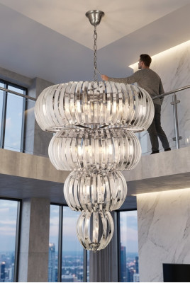 Kroonluchter Hanglamp Luxe Verlichting Woonkamer Nieuw Kristal