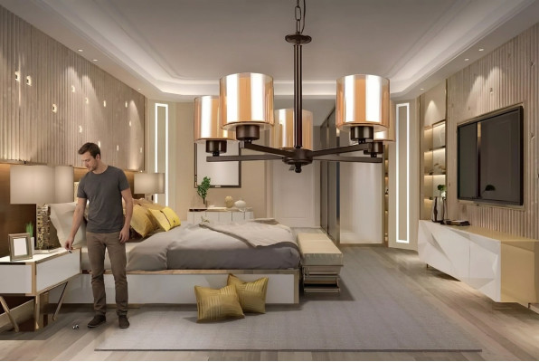 Kroonluchter woonkamer Stijl Moderne hanglamp Slaapkamer Luxe nieuw