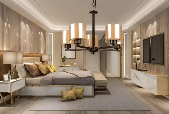 Kroonluchter woonkamer Stijl Moderne hanglamp Slaapkamer Luxe nieuw