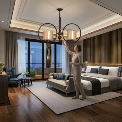 Plafondlamp Luxe lamp Woonkamer Hanglamp Kroonluchter Glas nieuw