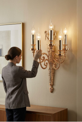 Wandlamp Wandlamp Lampen Wand Lampen Kaarsen Goud Wandlampen Lamp