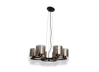Plafondlamp Kroonluchter Plafondverlichting zwart Kroonluchter glas