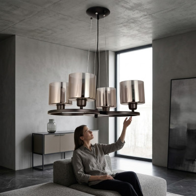 Plafondlamp Luxe plafondlamp Woonkamer Kroonluchter Glazen hanglampen