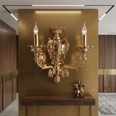 Klassieke wandlamp lamp kroonluchter wandlampen armatuur muur kristal