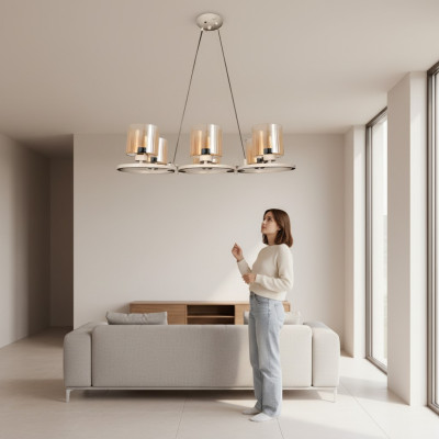 Eetkamer hanglamp armatuur lamp hanglamp 80x70 hanglampen lampen