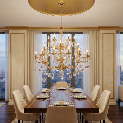 Koninklijke kroonluchter plafondlamp lamp armatuur woonkamer plafondlamp