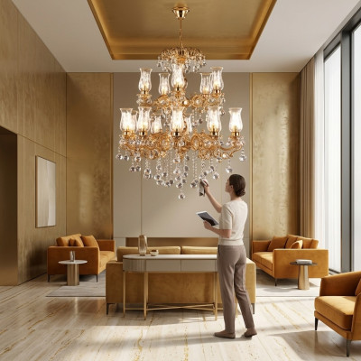 Kroonluchter Luxe Lamp Woonkamer Hanglamp Luster Lamp Lampen