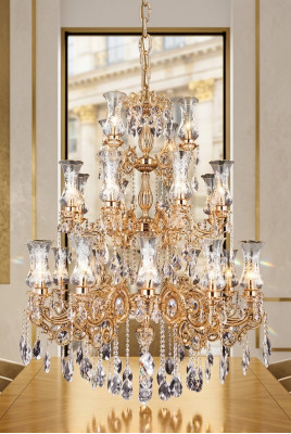 Koninklijke kroonluchter woonkamer plafondlampen luchter kristal luxe.