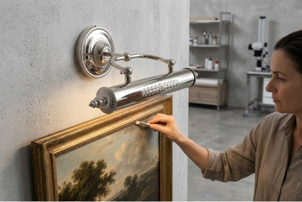 Elegante wandlamp voor de woonkamer met luxe metalen basis