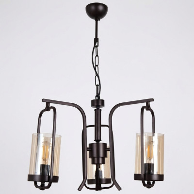 Zolder woonkamer plafondlamp kroonluchter glas slaapkamer zwart hanglamp