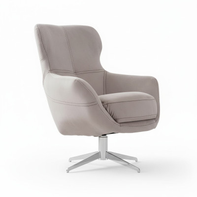 Draaibare fauteuil Relax Club bankstoel Eenpersoonsbank Beklede meubels Beige