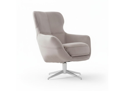 Draaibare fauteuil Relax Club bankstoel Eenpersoonsbank Beklede meubels Beige