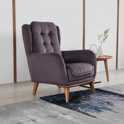 Chesterfield stoel Relax Club bankfauteuil zits bank gestoffeerde meubels bruin