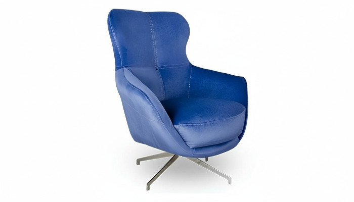 Fauteuil Kleur Blauw comfortabel halfzacht Luxueus voor woonkamer Ontspanningsclub