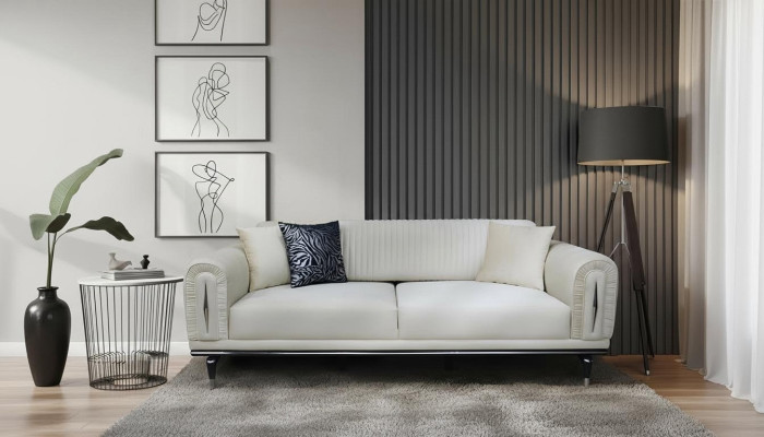 Driepersoonsbank Bekleding Meubels Inrichting 3 Zitplaatsen Banken Bank Stof