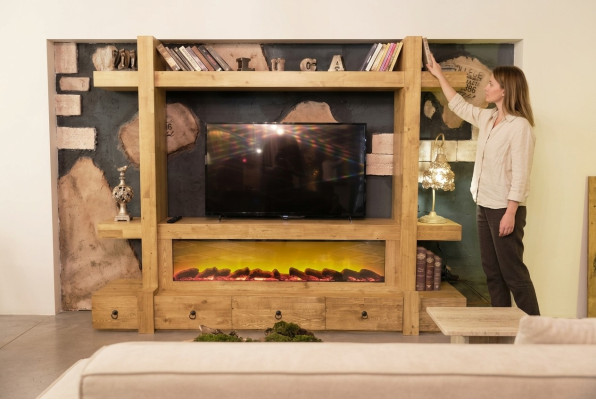 Wandmeubel tv hout wandmeubel woonkamers televisie rtv 240x205 aanbouw wand