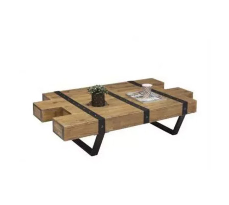Loft Salontafel Designmeubels Tafel 130x80 Woonkamer Houten salontafel