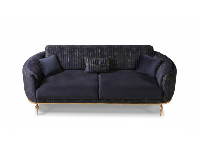Luxe bankstel 3 zits woonkamer Blauw Modern Bankstel Driepersoons Meubilair