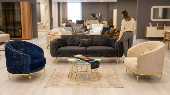 Luxe bankstel 311-zits bank bankstel set woonkamerset 3-dlg.