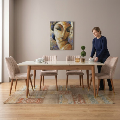Eettafel Eetkamer Stijl Modern Ontwerp Tafel Hout Meubels Luxe Tafels