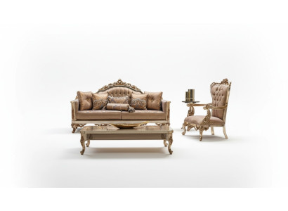 Sofa Set 3+1 Zits Gouden salontafel Bankstel Woonkamer Luxe Nieuw