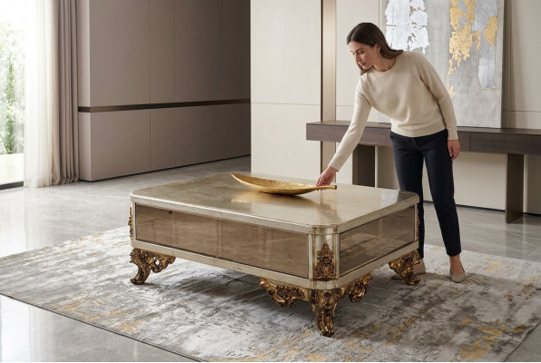 Koninklijke salontafel Tafel Gouden tafels Barok Rococo salontafels