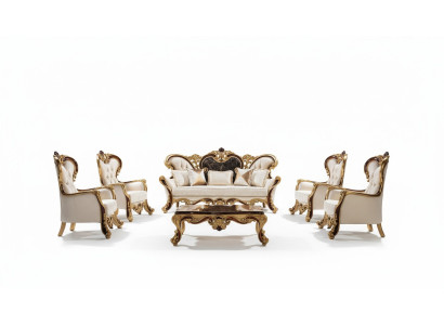 Luxe bankstel Barok Rococo bankstel 3+3+1+1 salontafel