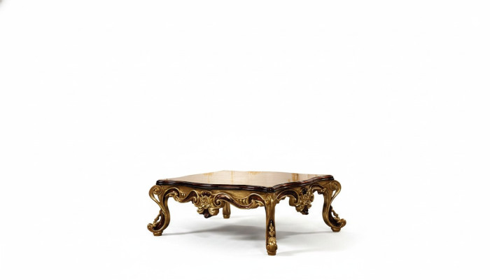 Salontafel Houten Tafel Woonkamer Klassiek Design Luxe Houten Tafel 119x91cm.