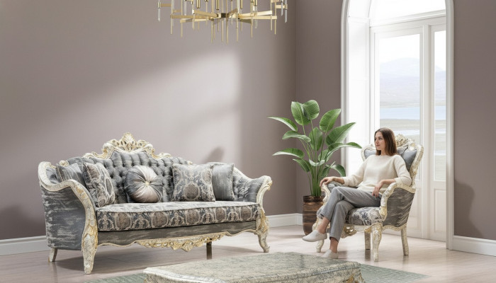 Sofa set 3+1 zits woonkamerbank bank fauteuil sofa set Nieuw