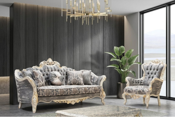 Sofa set 3+1 zits woonkamerbank bank fauteuil sofa set Nieuw