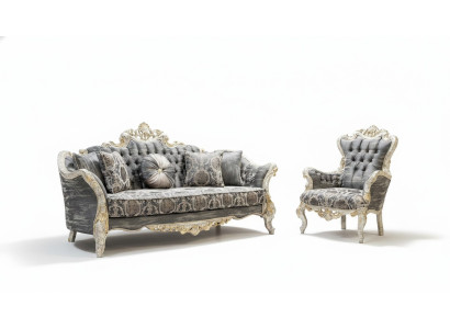 Sofa set 3+1 zits woonkamerbank bank fauteuil sofa set Nieuw