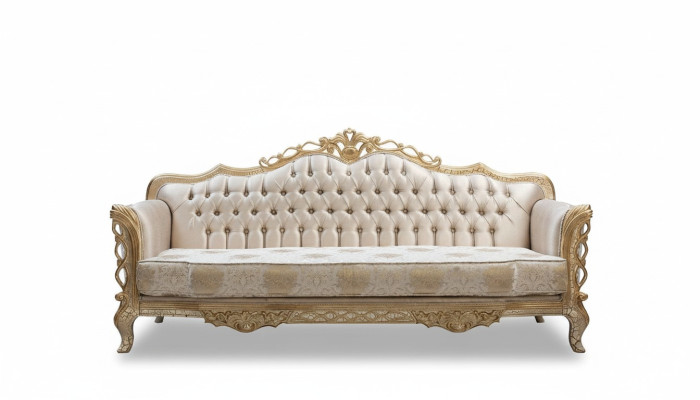 Bankstel 3-zits woonkamer bank klassiek design luxe bankstel textiel nieuw