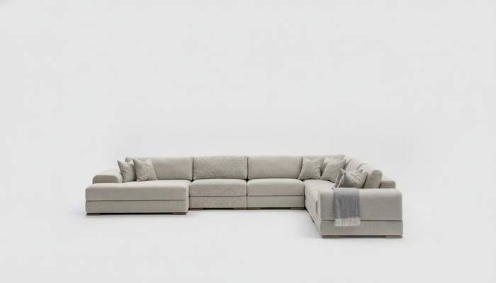 Eckbank U-vorm Woonkamer Bankstel Bank Ontwerp Moderne Meubels 150x425x320