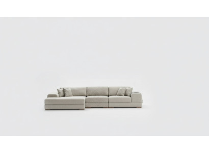 Hoekbank L-vormige woongebied luxe grijs bank bank modern meubilair