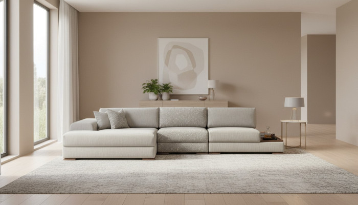 Hoekbank Bank Bank L-vorm Luxe Woonkamer Modern Design Meubels Textiel